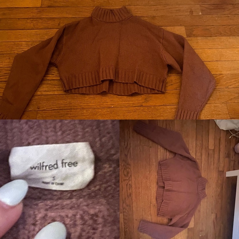 Cropped turtle Neck Aritzia Sweater
